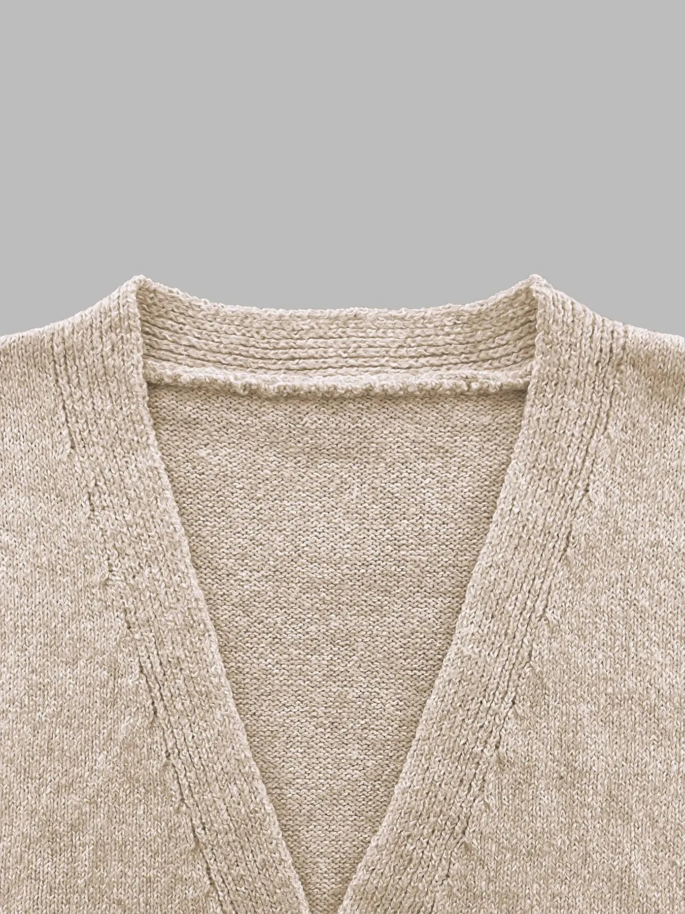 Spring and summer solid color shell button sleeveless slim elegant womens wool vest 250613Z