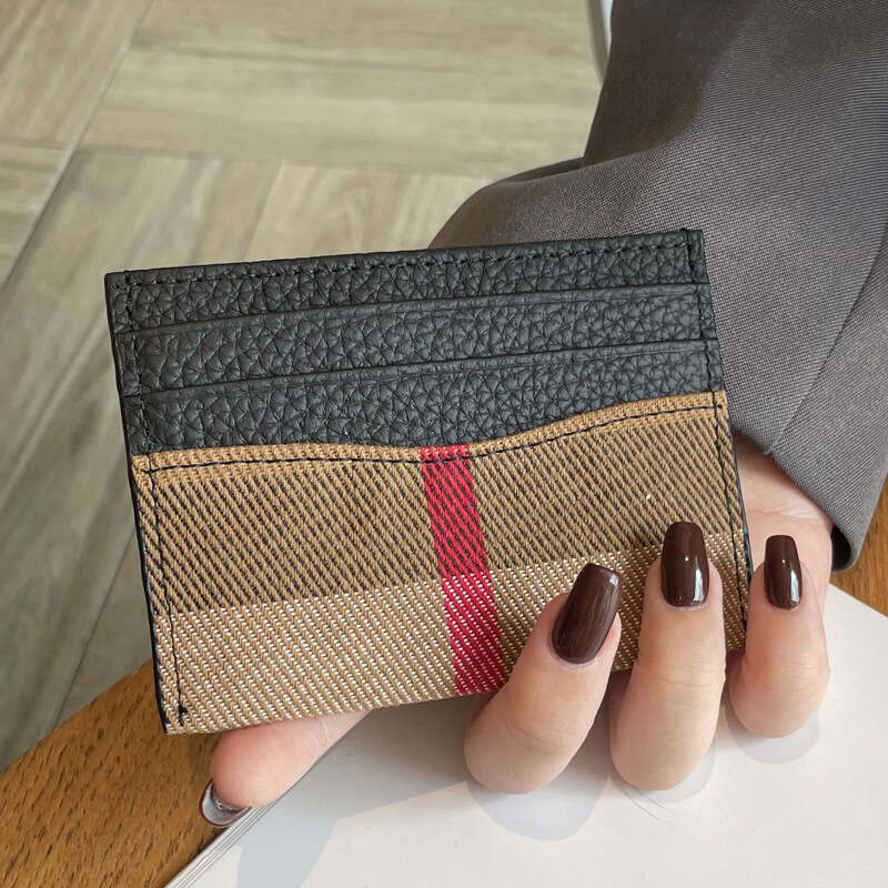 Hot Selling Card Holder for Women, Genuine Leather, Compact and Exquisite, High-end, One-piece Ultra-thin New Niche Design