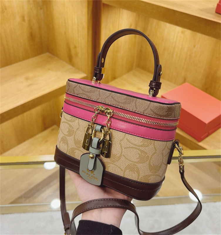 Free shipping designer high-end printed handbag box bag for women 2025 new European and American women's single shoulder crossbody bag