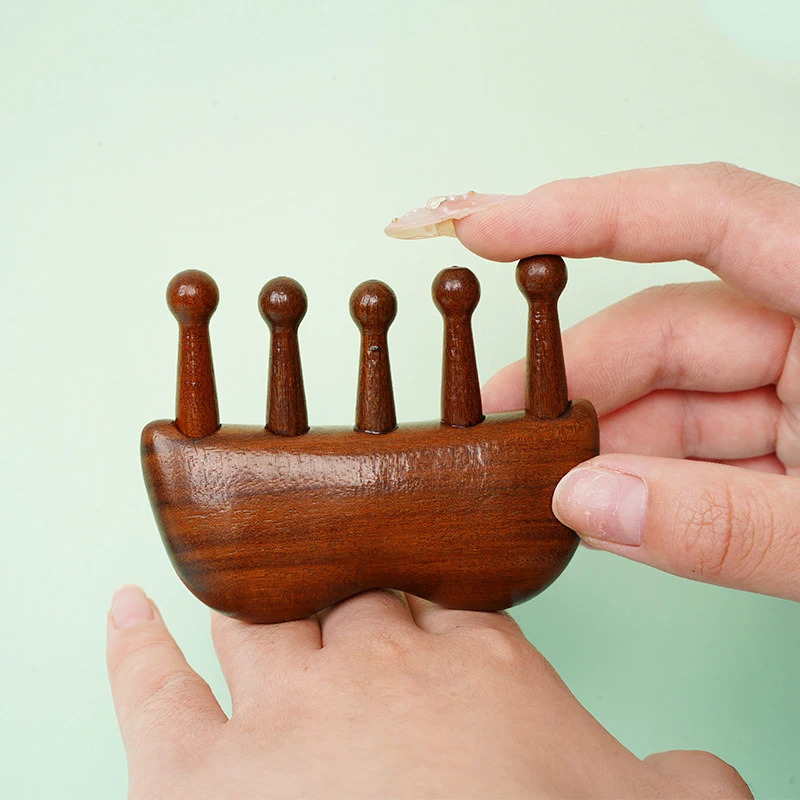 Natural Wooden Comb Meridian Massage Anti-static No-snags Wide Tooth Comb For Women Girl Straight Curly Hair 250612