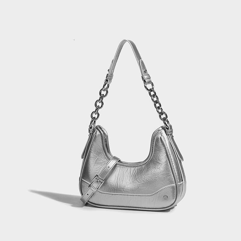 Women's crossbody bag shoulder bag Underarm bag Spring Summer Baguette New Chain Crescent Moon Law stick bag