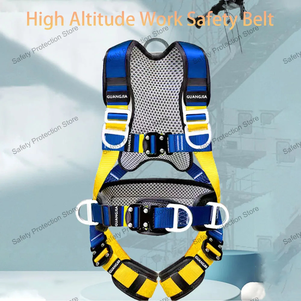 Fivepoint High Altitude Work Safety Harness Full Body Belt Outdoor Climbing Training Construction Protective Equipment 250611