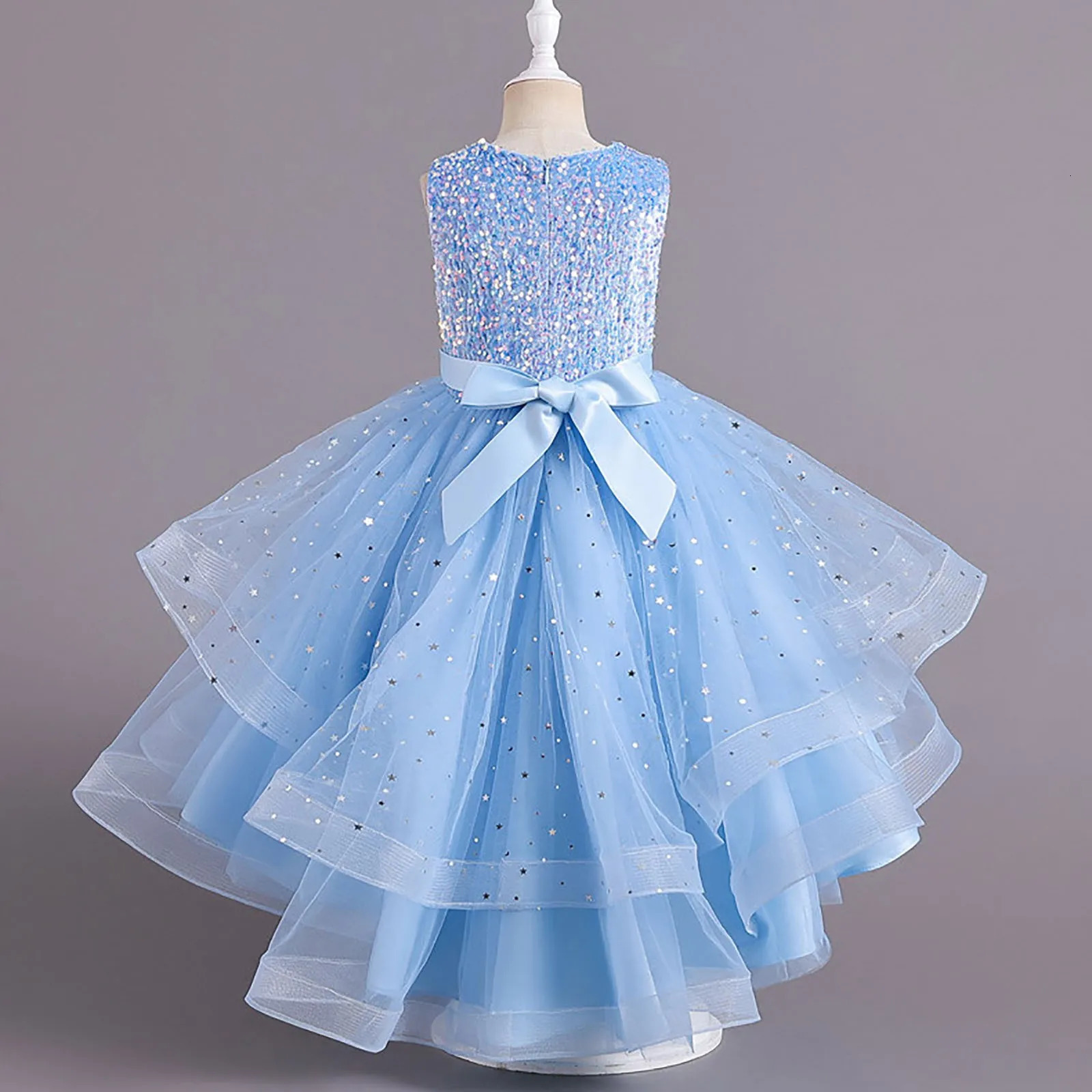 Baby Girls Christmas Year Dresses Flower Girl Dress Sequins Tutu Dress Kids Birthday Dresses Roses And Dress 250614