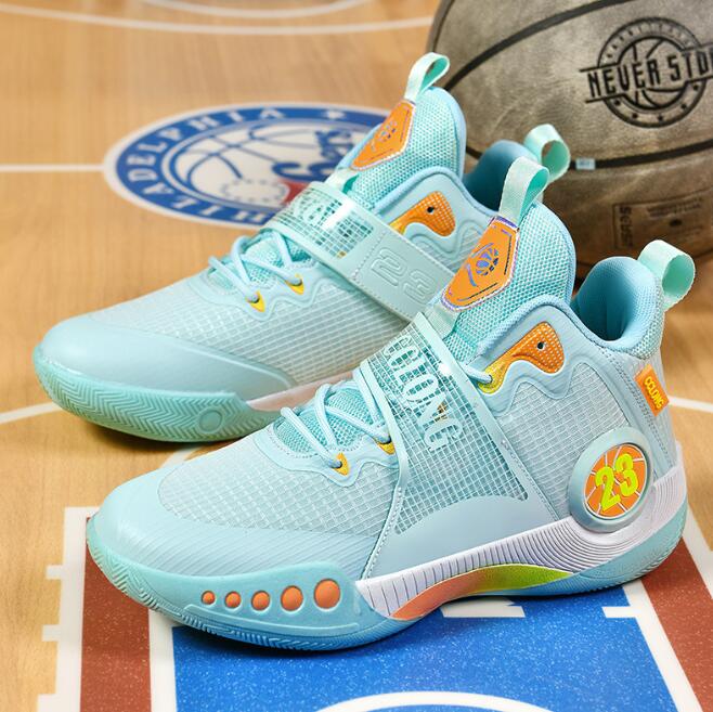 Basketball shoes for men high top, breathable casual junior high school sports boys and girls teenagers primary and secondary school students running 
