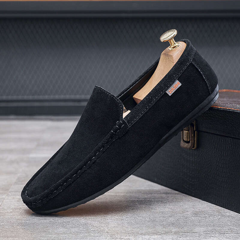 Spring hot New Men's Casual Breathable Driving Flat Lazy Shoes Slip-On Loafers