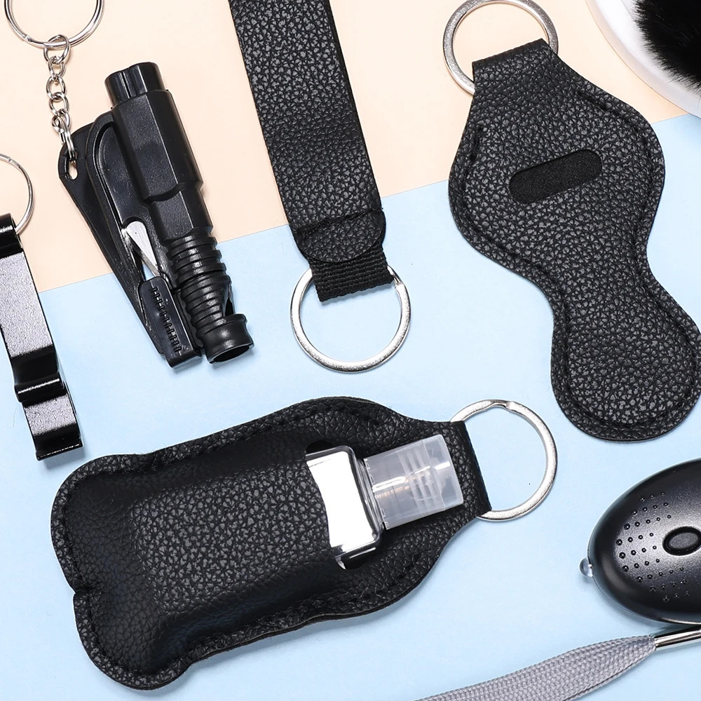 Self Defense Keychain Set For Women Safety Keychain Full Set With Personal Alarm Window Breaker Keychain Accessories 250610