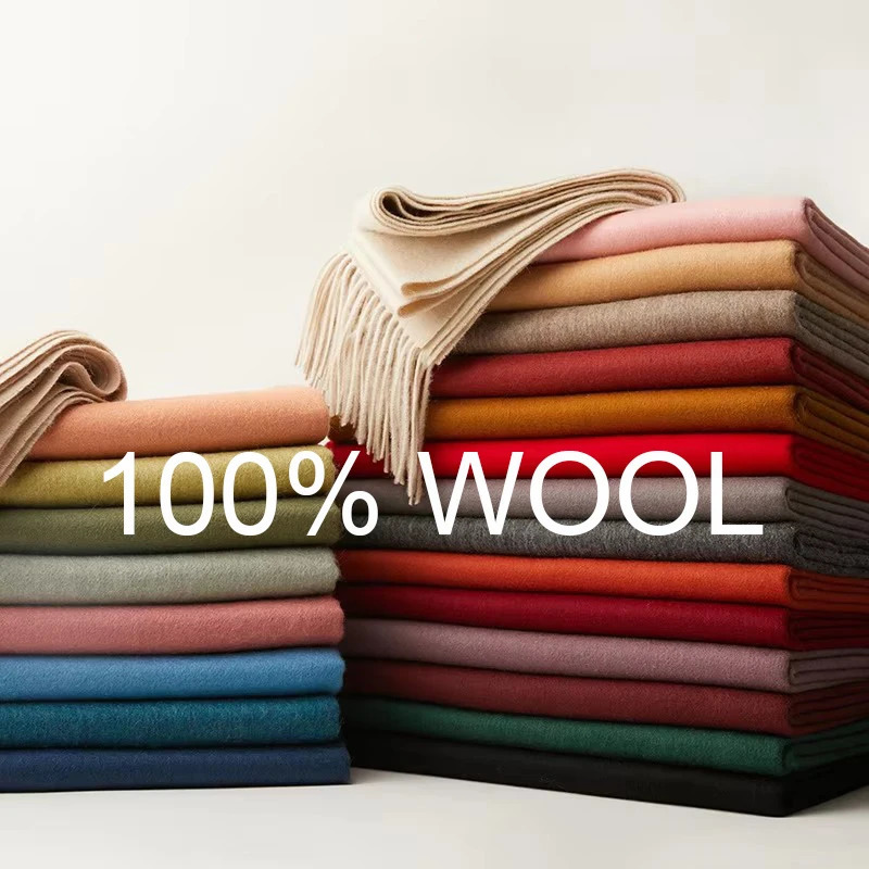 100% Wool Scarf for Women/Men Winter Fall Pure Wool Warm Wrap Pashmina Shawl Soft Cashmere Scarves for Ladies/Men 70*200cm 250610