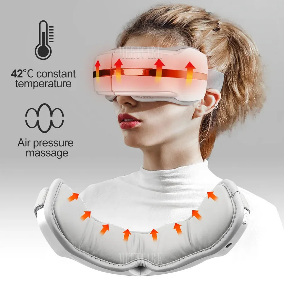 Eye Massager Smart Airbag Vibration Compress Massage Bluetooth Music Eye Fatigue Relief Relax Migraines Relief Sleep Improve 250612