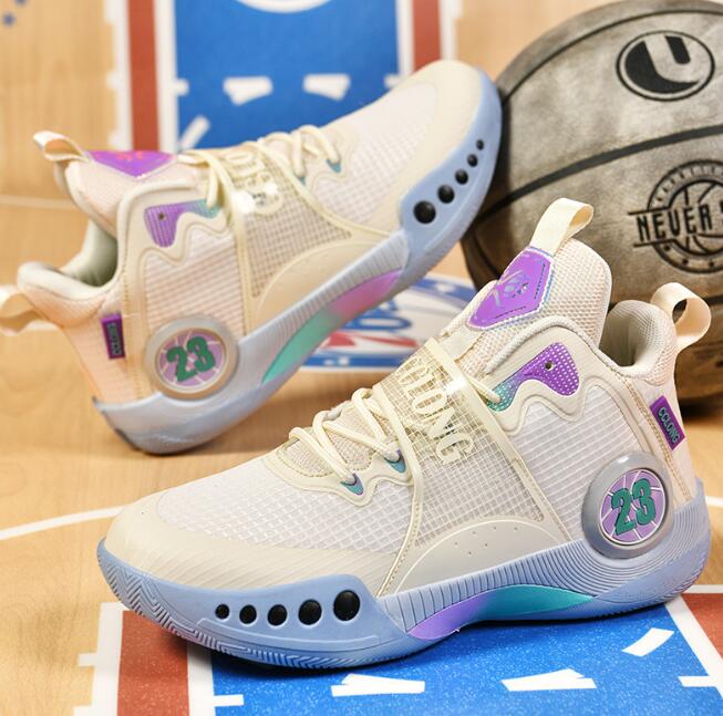 Basketball shoes for men high top, breathable casual junior high school sports boys and girls teenagers primary and secondary school students running 
