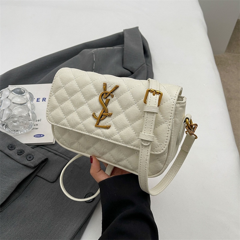 2025 free shipping designer luxury women's new chain bag diamond grid shoulder bag crossbody bag
