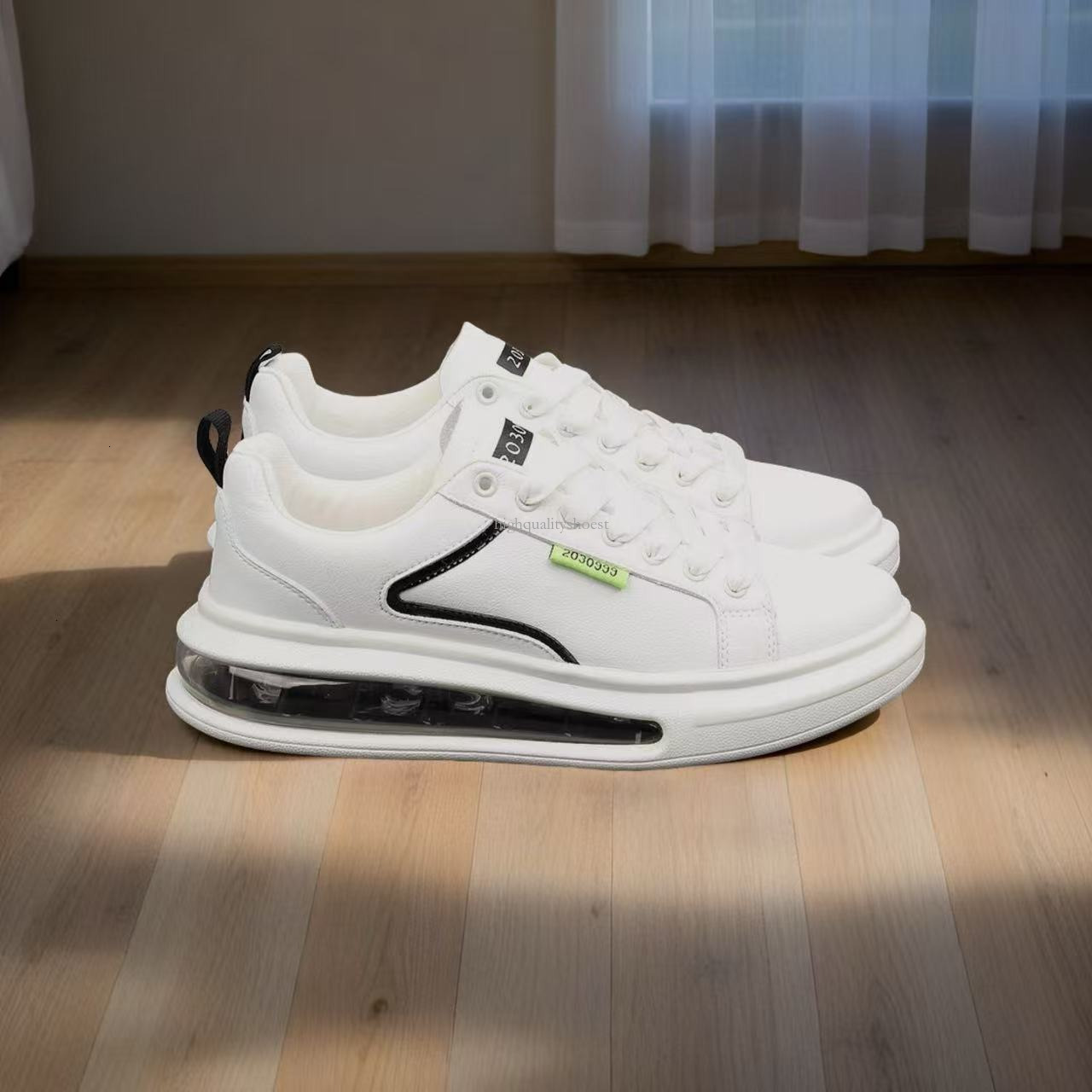 Couple s Board Shoes Thick Soled Air Cushion Men s Fashion Designer White Shoes Versatile Outdoor Casual Sports Shoes Breathable High quality Skateboa