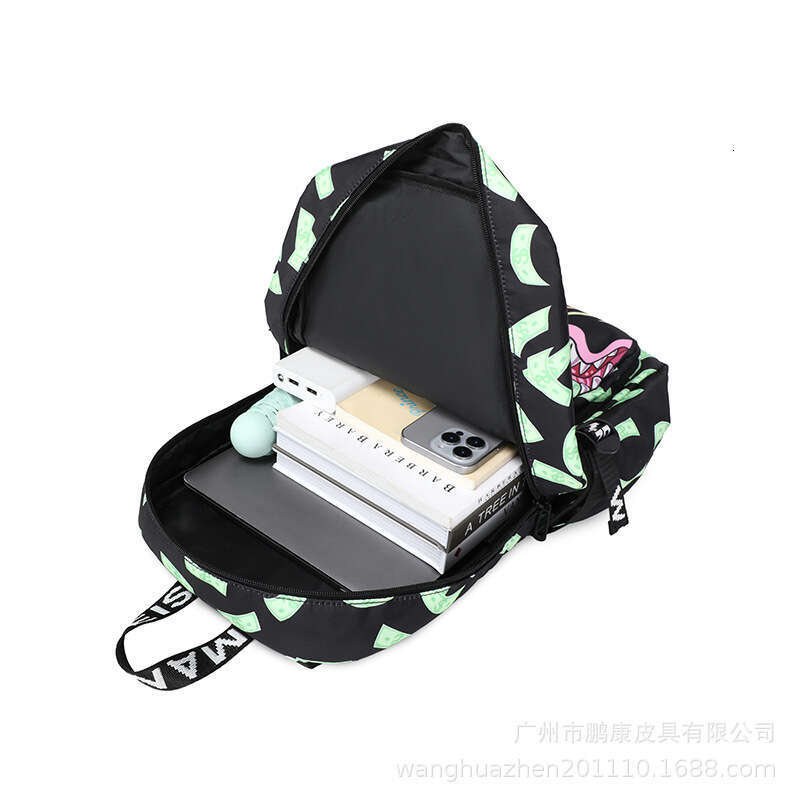 New Colorful Shark Student Lightweight Waterproof Printed Large Capacity Personalized Cartoon Simple Backpack