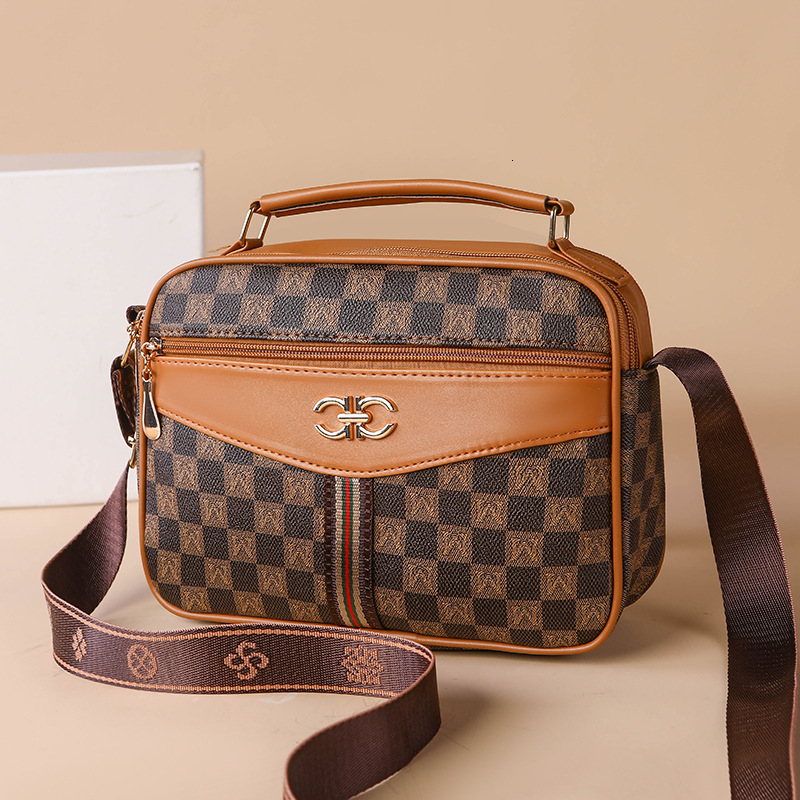 Free Shipping 2025 New Designer Bag Casual High-quality Shopping Bag Large Capacity Handbag Women's Multi-layer Single Shoulder Handbag