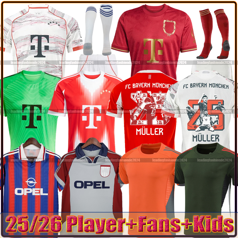 25 26 GORETZKA KANE soccer jerseys SANE KIMMICH MUSIALA DAVIES Oktoberfest Shirts 50th COMAN LAIMER TEL BAYERNS mUNIch GNABRY 2025 2026 Kit Kids Equipent OLISE