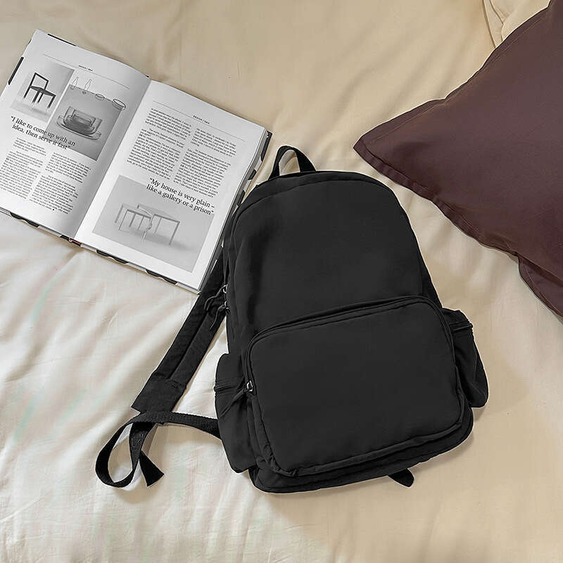 Casual Style Female College Ins Korean Version, Simple Travel Backpack for Middle and High School Students, Campus Double Shoulder Bag