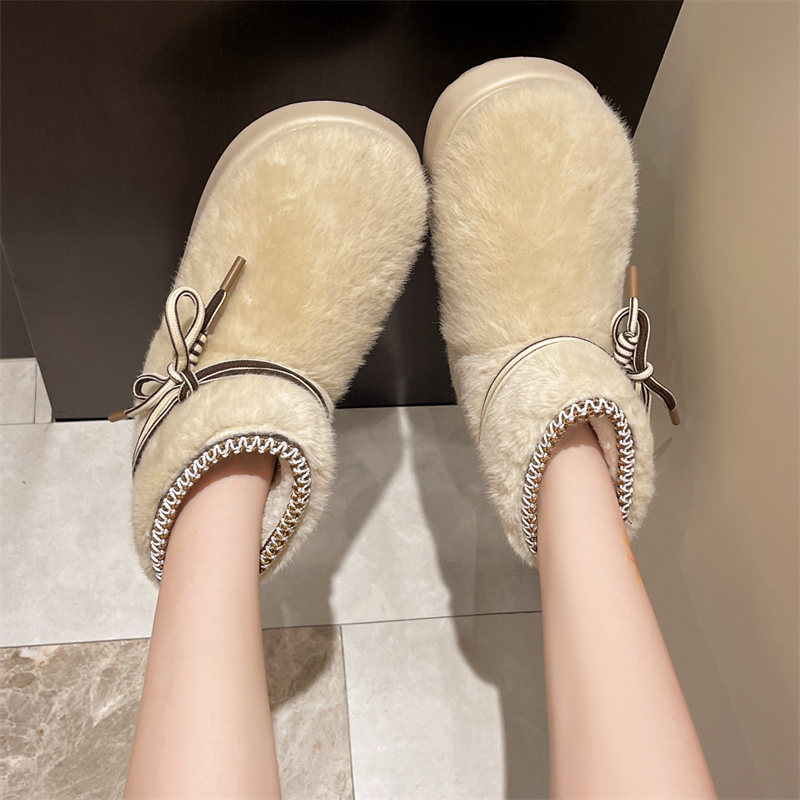 hot Free shipping designer Boots for woman cotton shoes winter keep warm plush Fashion Boots vintage platform white brown snow boots