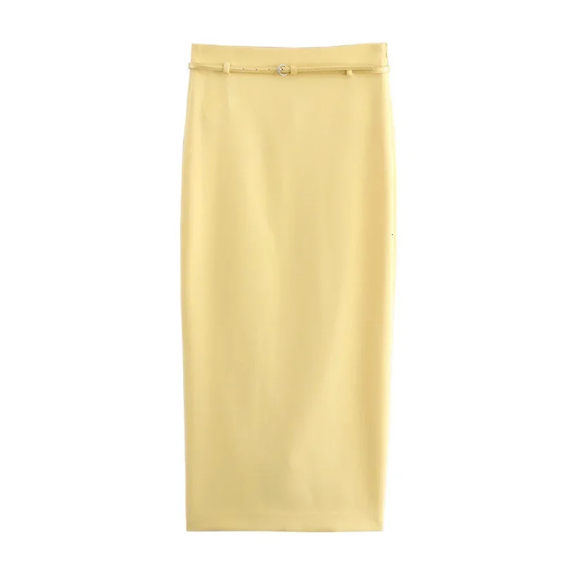 Fall Of The Season Womens Midi Skirt Set with Belt Sleeveless Top Fashionable And Elegant Style from Mainland China AE 250609