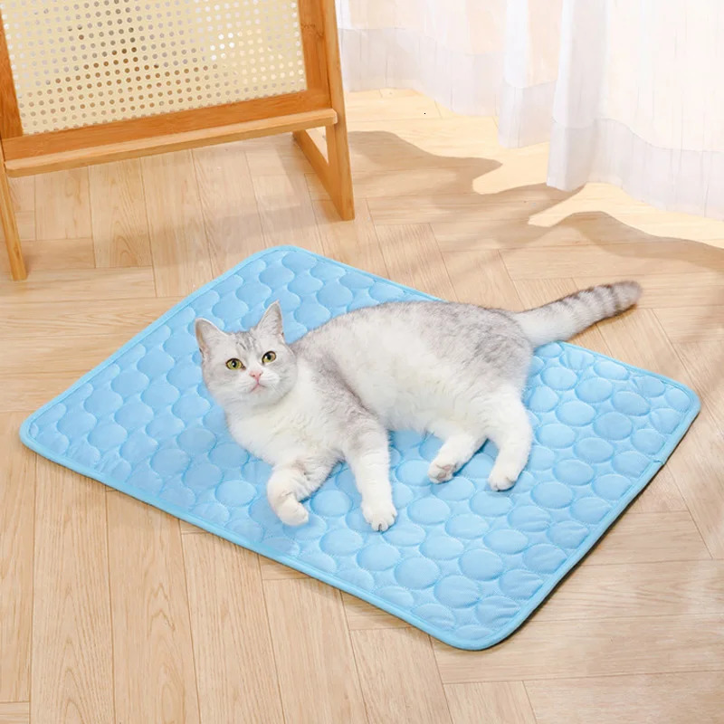Pet Dog Cooling Bed Mat Iced Rug Summer Extra Large Durable Pad for Small Big Dogs and Cats Puppy Blanket Washable Accessories 250614