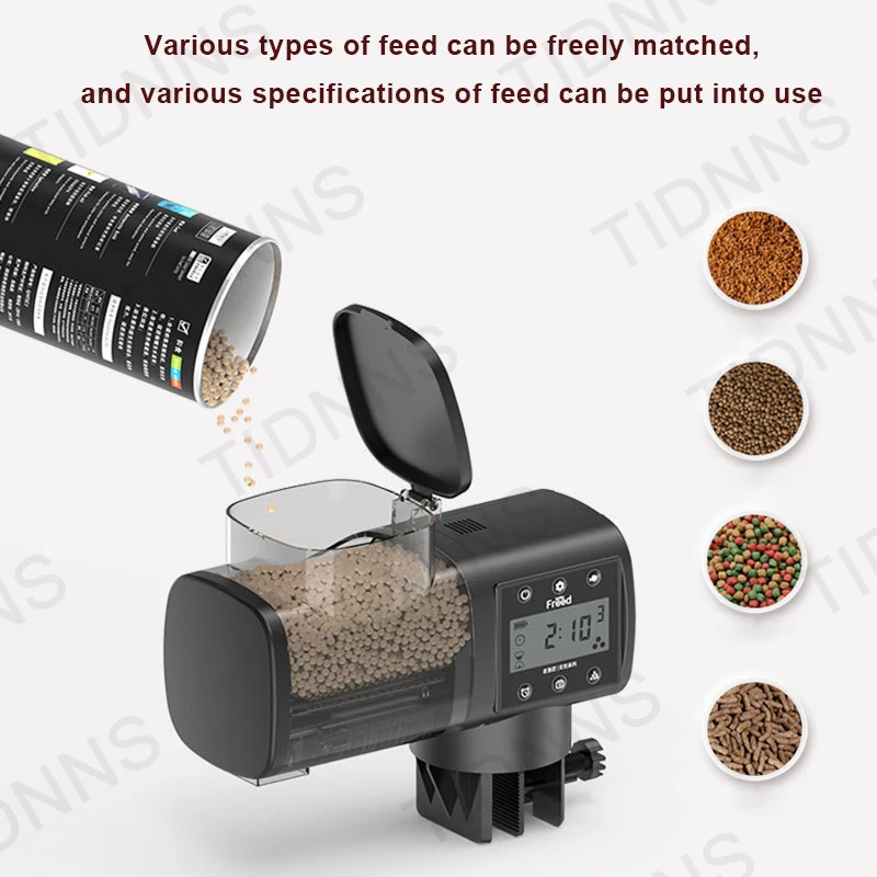Jebao Adjustable Smart Automatic Feed Feeder With LCD Indicates Timer Automatic Fish Tank Auto Feeder Aquarium Accessories 250613