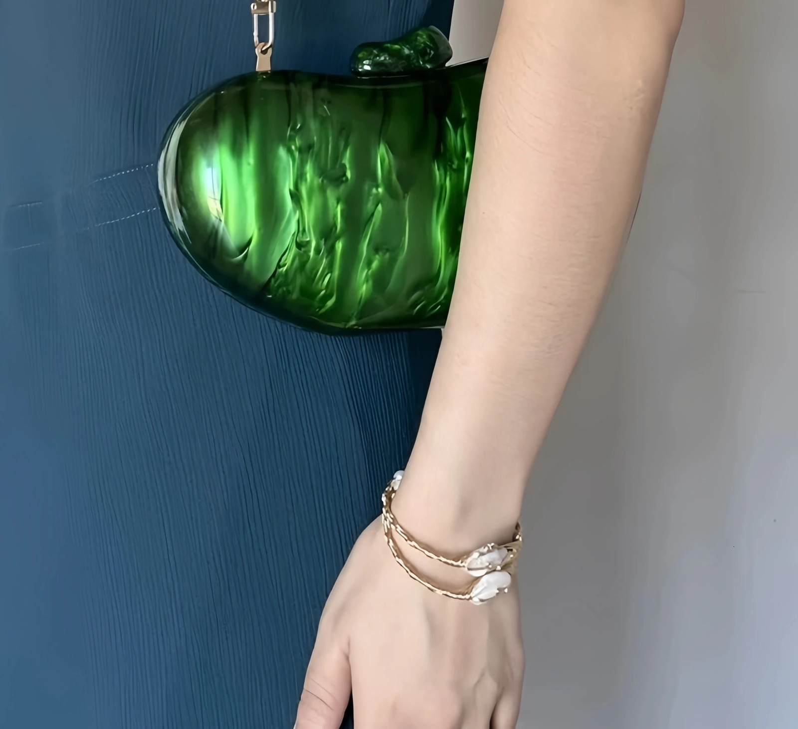 High Quality Handbags For Women Boutique Designer Luxury Acrylic Goose Egg Shell Clutch Evening Bag Wedding Party Purse 250614