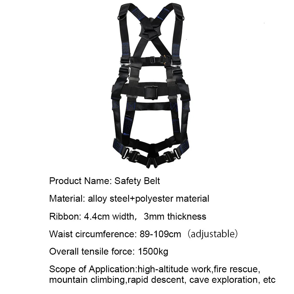 Highaltitude Work Harness Five Point Safety Belt Outdoor Rock Climbing Training Electrician Construction Protective Equipment 250611