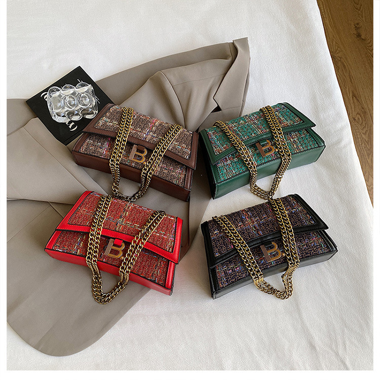 Designer bags, crossbody bags, women's 2025 chain small square bags, fashionable and retro European and American cross-border single-shoulder bag