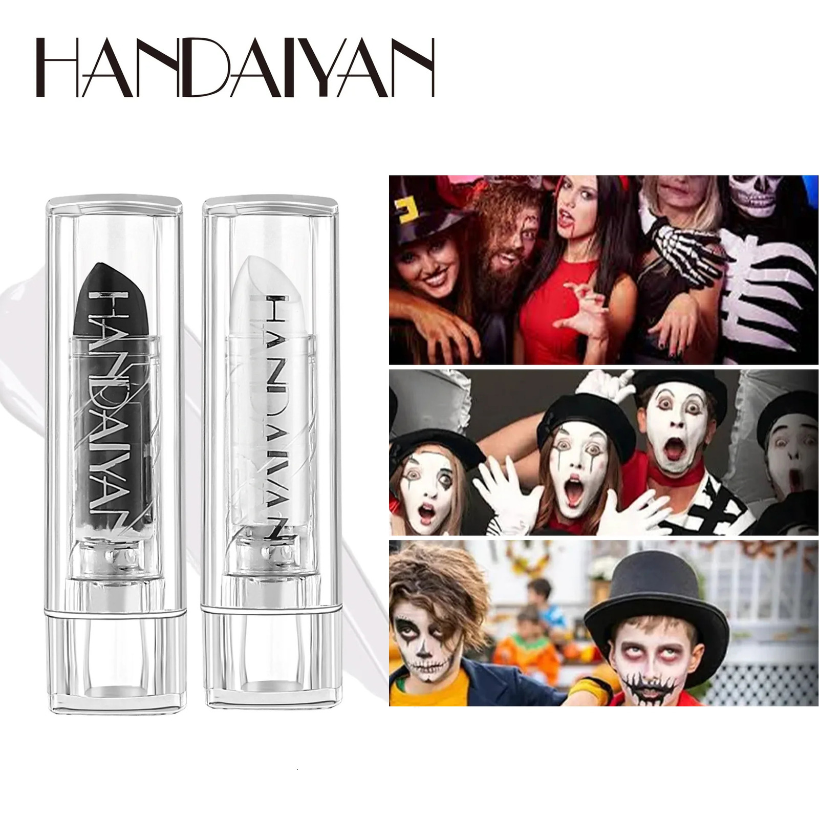 8pcs Matte Lipstick Set Waterproof Sexy Balck Red Lip Gloss Shiny Lip Tint Face Body Painting Halloween Christmas Makeup Tools 250614