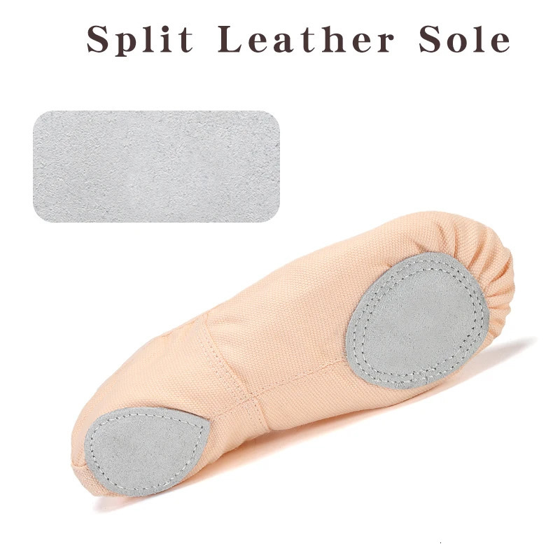 Ballet Shoes Women Gymnastics Shoes Ballet Slippers Canvas Elastic Bandage Mesh Flat Split Sole Shoes Dance Pointe Ballet Shoes 250613