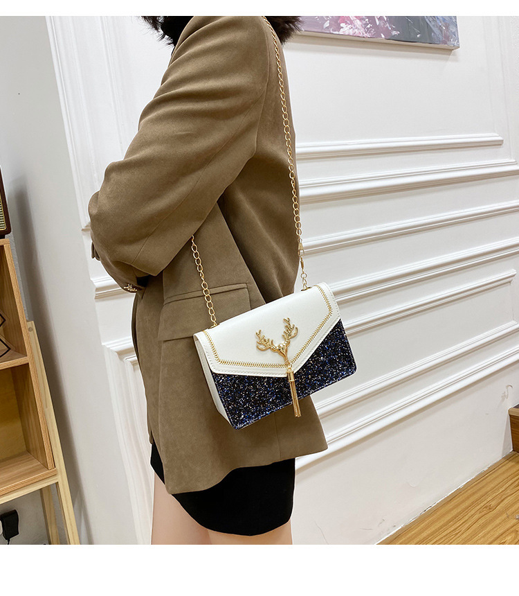 Free Shipping 2025 New Designer Bag Casual Boutique Shopping Bag Square Tassel Sequin Phone Bag Women's High-end Trendy Handbag