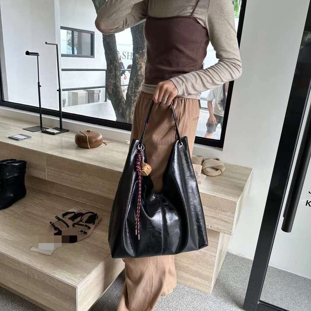 Leather High-end Casual Soft Underarm Large Capacity Tote for Women 2024 New Fashion Single Shoulder Crossbody Bag