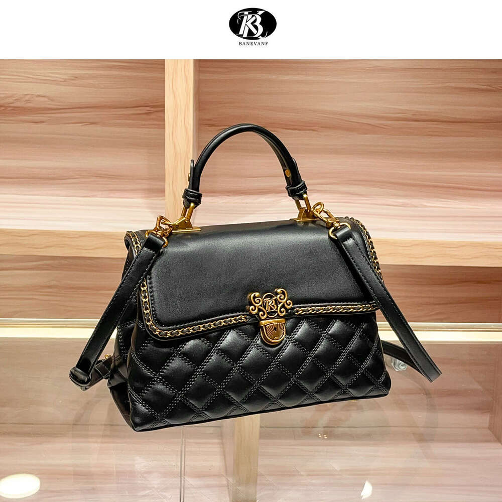 Leather Luxury Quilted Genuine Handbag for Women New High-End Large Capacity Crossbody Fashionable Women's Bag 's