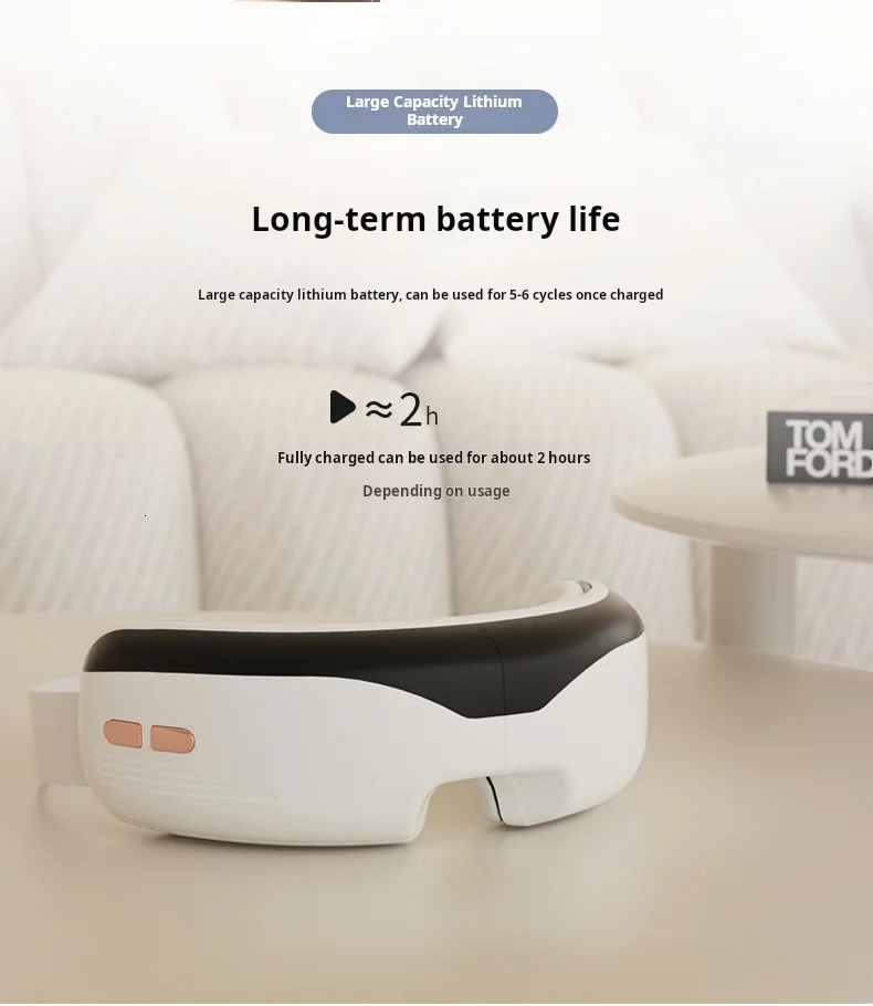 Intelligent constant temperature eye massager compress vibration folding model soothing fatigue Bluetooth music wireless 250612