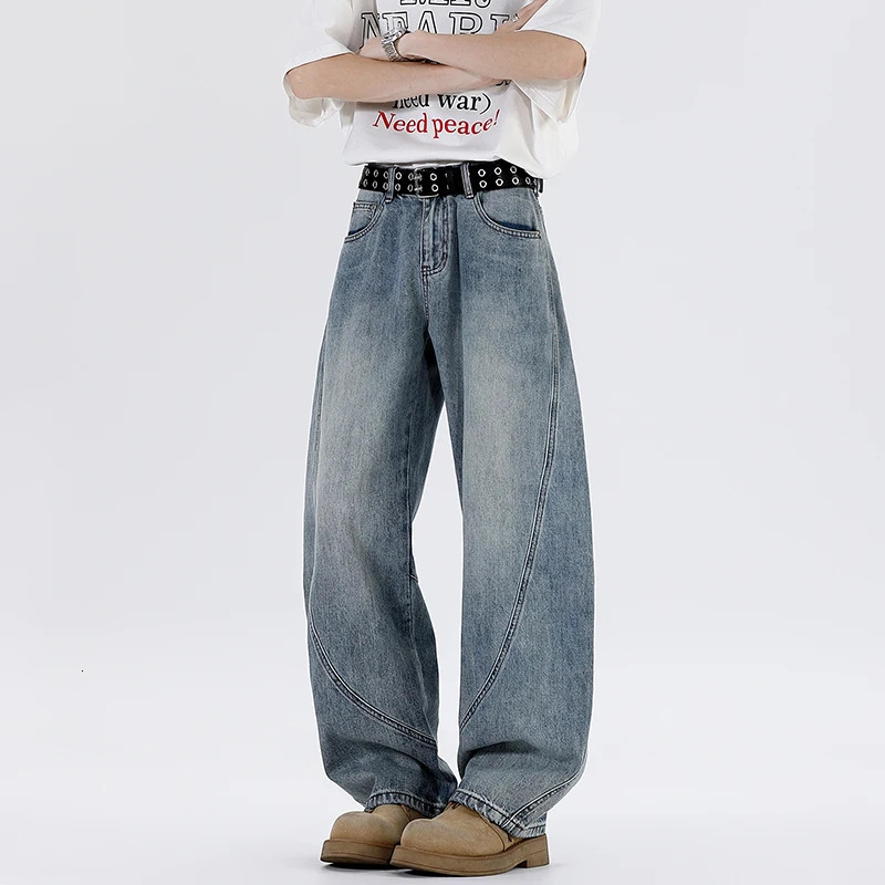 Y2K Mens Baggy Jeans Unisex Trendy Casual WideLeg Denim Pants High Street Quality American Style Streetwear Oversize Trousers 250614