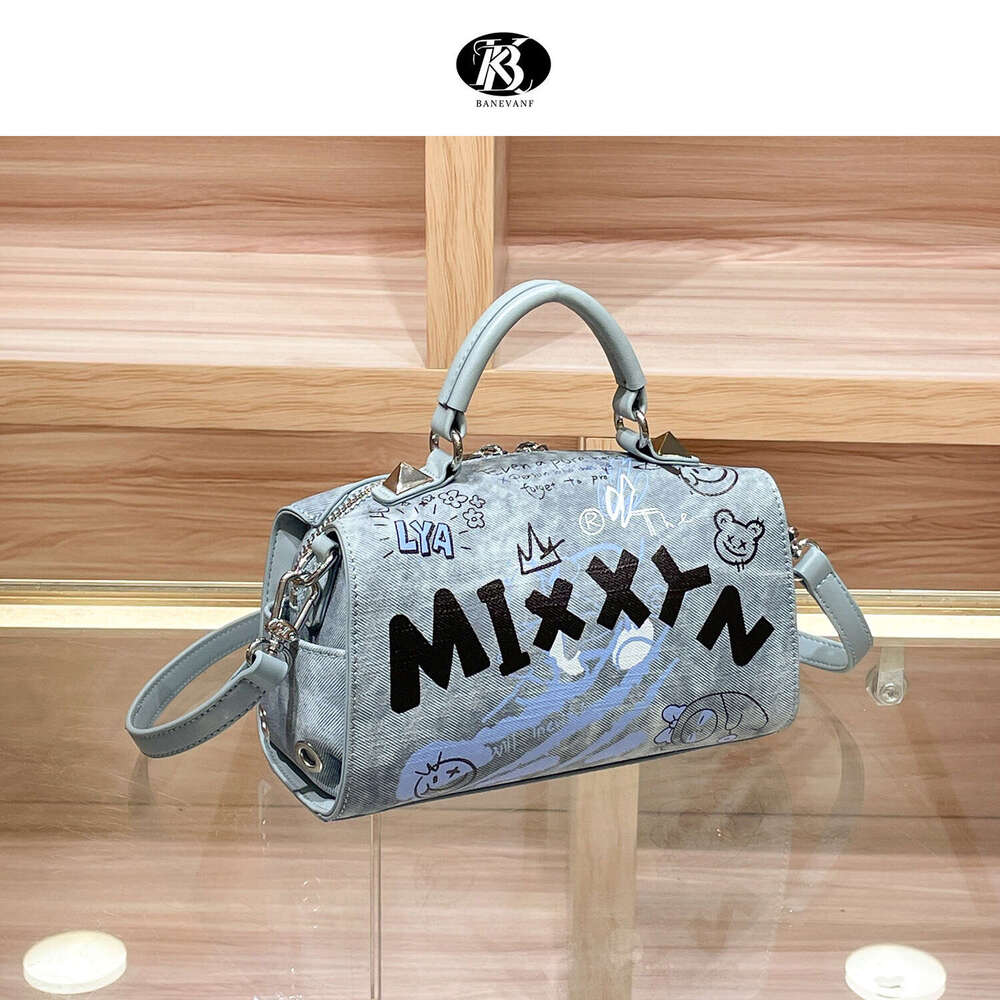 Princess KB 2024 Bunny New Denim Cartoon Handbag Pillow for Women Niche Fashion Versatile Crossbody Small Bag
