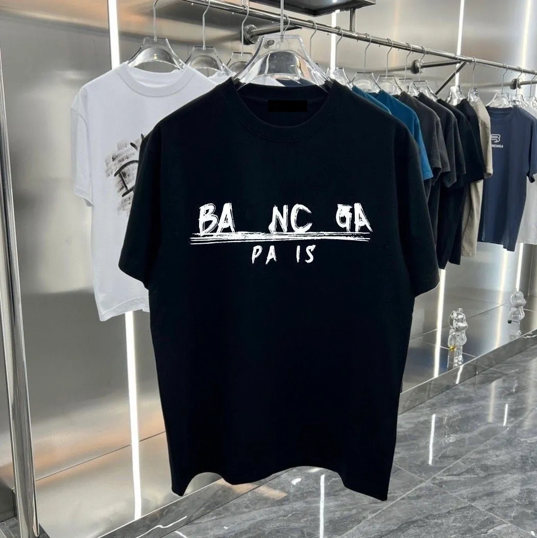Summer men's designer T-shirts, fashionable pure cotton short T-shirts with couple prints and letter joints, trendy T-shirts S~4XL#778