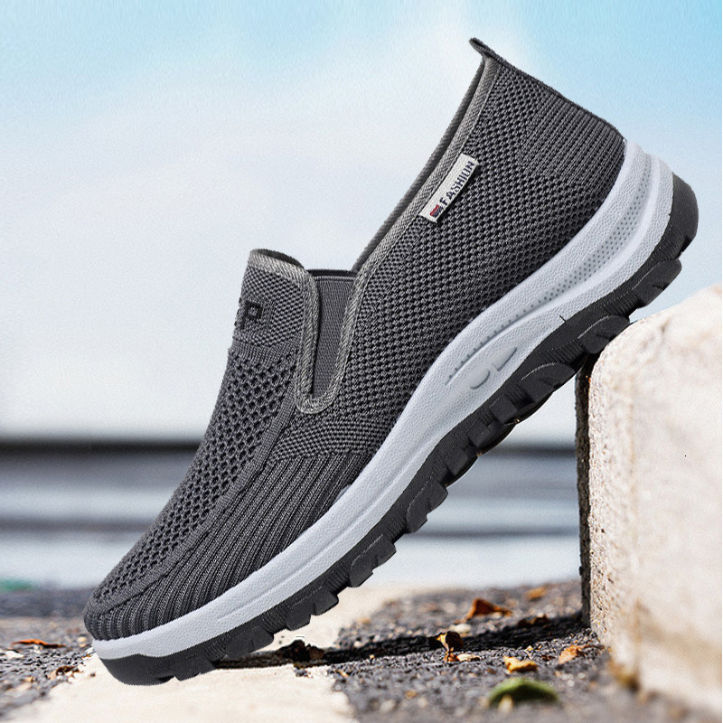 Slip-on Lazy Shoes Flyknit Mesh Breathable Free Delivery Of Sneakers Driving Shoes Simple Men's Shoes Soft Sole Designer Shoes Casual Shoes Men&#