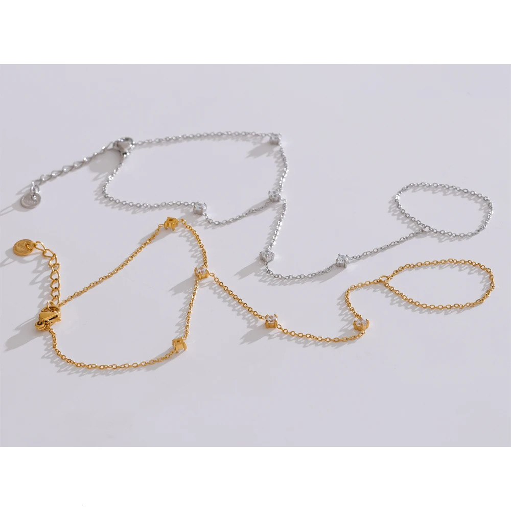designer bracelet women luxury jewelry gold mens bracelet Trendy Stainless Steel Zircon Beads Back of Hand Chain Finger Bracelet Fashion Chic Sexy Jew - view 5