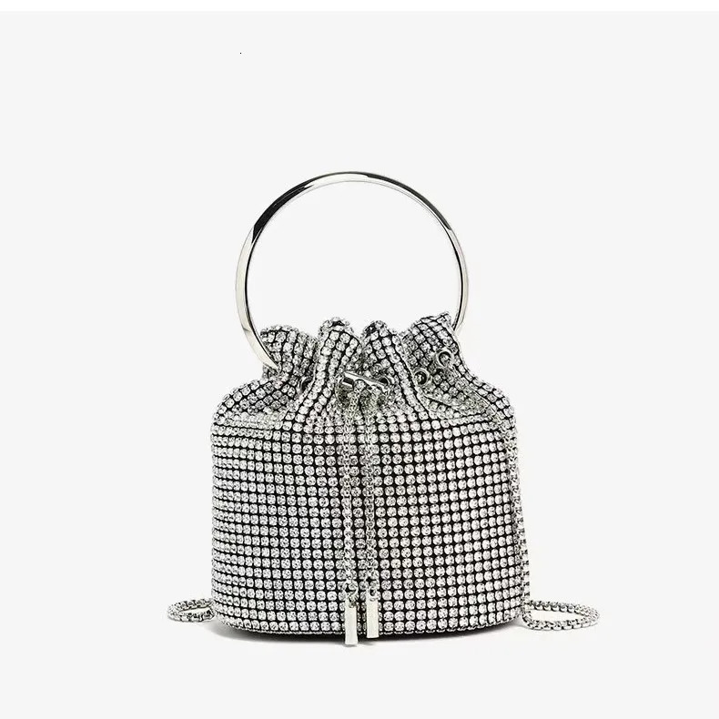 Luxury Rhinestone Pearl Evening Bag Glamorous Stage Performance Purse Sparkly Prom Party Shoulder Crossbody Messenger Women 250614