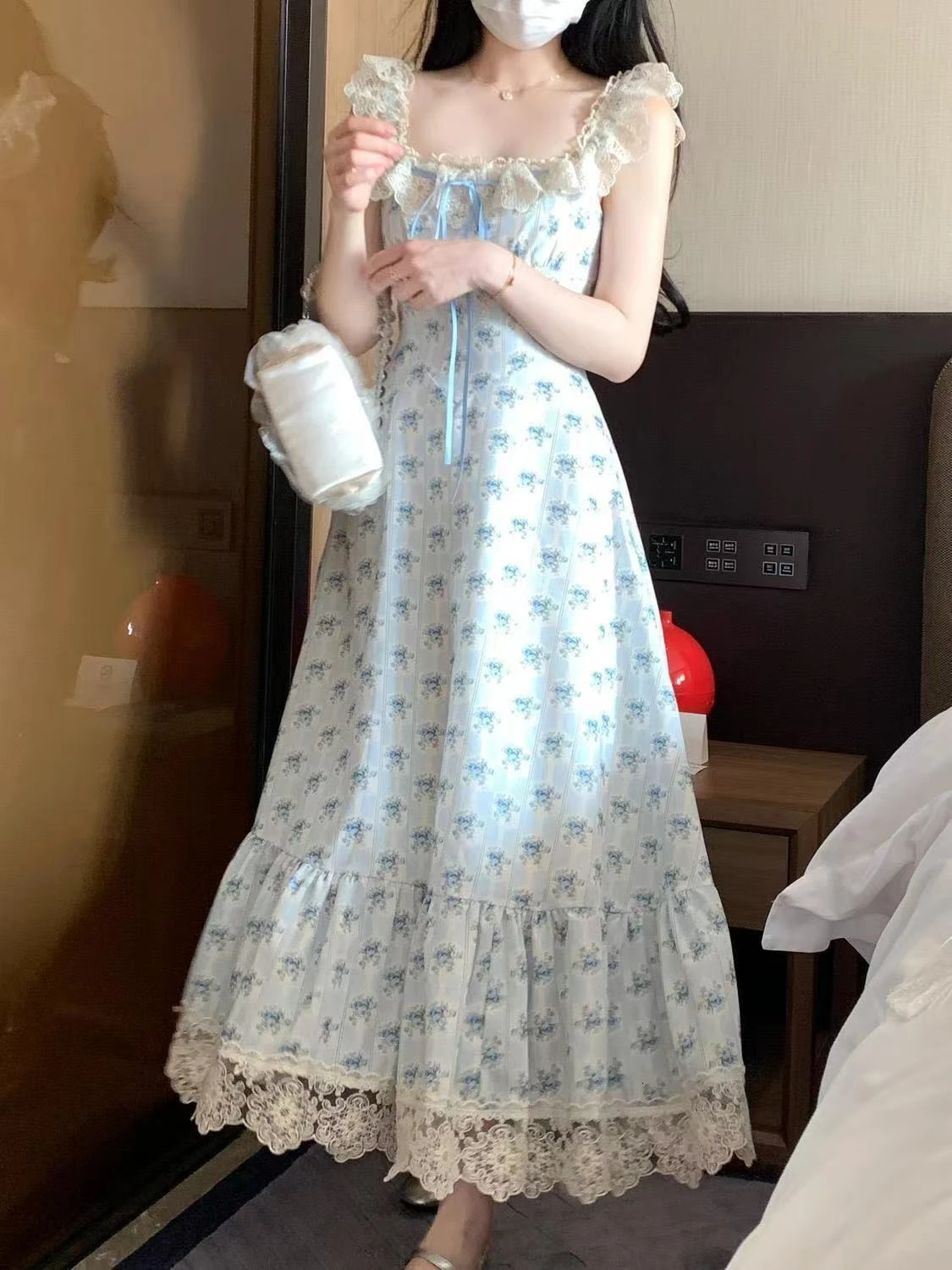 2 Piece Dress Sets Women Elegant Chiffon Summer Casual Slim Strap Dress Fairy Cardigan Fashion Chic Vintage Suit Even Party 250609