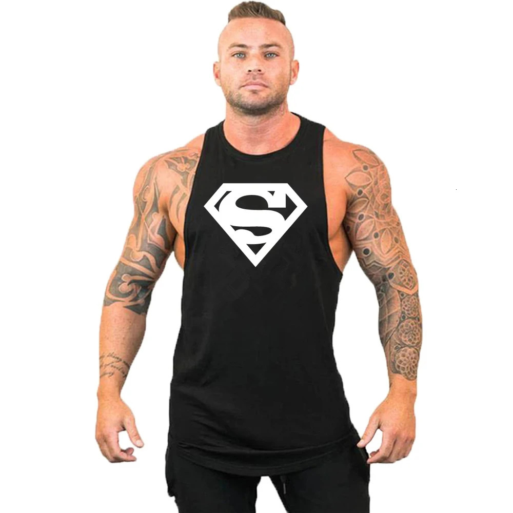 Mens Clothing Bodybuilding and Fitness Stringer Singlets Tank Top Vest Sleeveless Sweatshirt Workout Shirt Undershirt Gym Gyms 250609