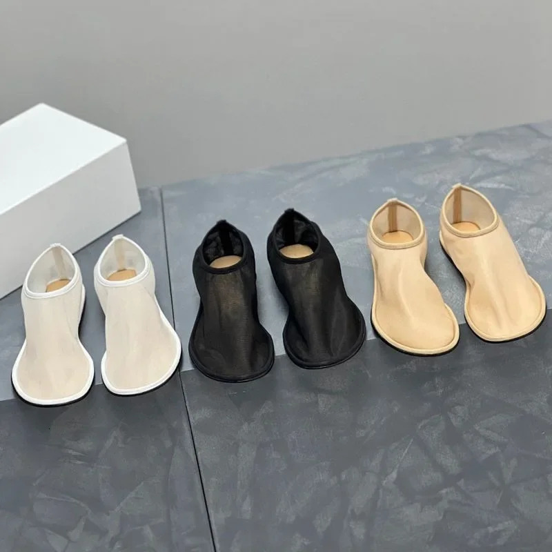 Breathable Air Mesh Ballet Flat Womens Summer Walking Shoes Star Style Leisure Comfortable er Boat Shoes 250613