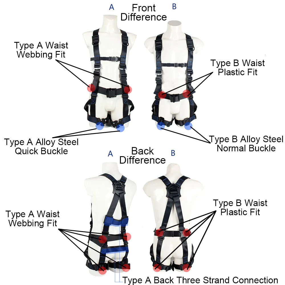 Highaltitude Work Harness Five Point Safety Belt Outdoor Rock Climbing Training Electrician Construction Protective Equipment 250611
