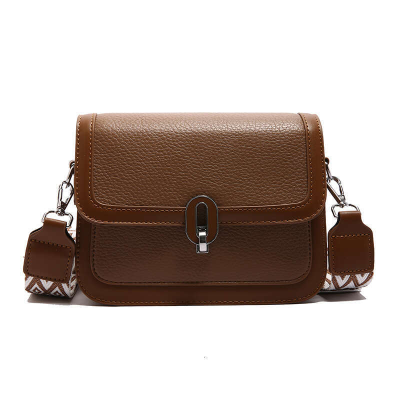 Women's 2025 New Fashion Color-Block Lock Small Square Niche Versatile Trendy Shoulder Crossbody Bag