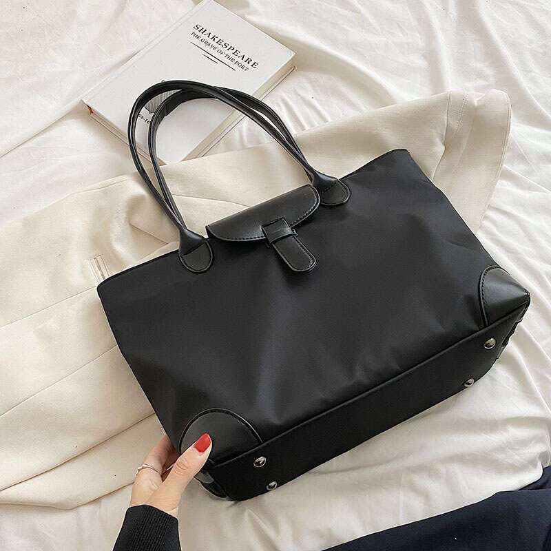 Tote bag Shoulder Bag2025 New Trendy Handbag Fashion Simple Women's Casual Solid Color Large Capacity