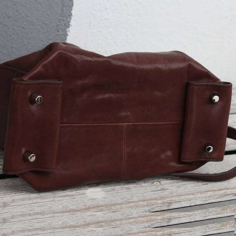 High Quality Small Handbags Women Crystal Vegetable Tanned Leather Tote Classic Chic Shoulder Crossbody Bag Daily Use Hand Bags