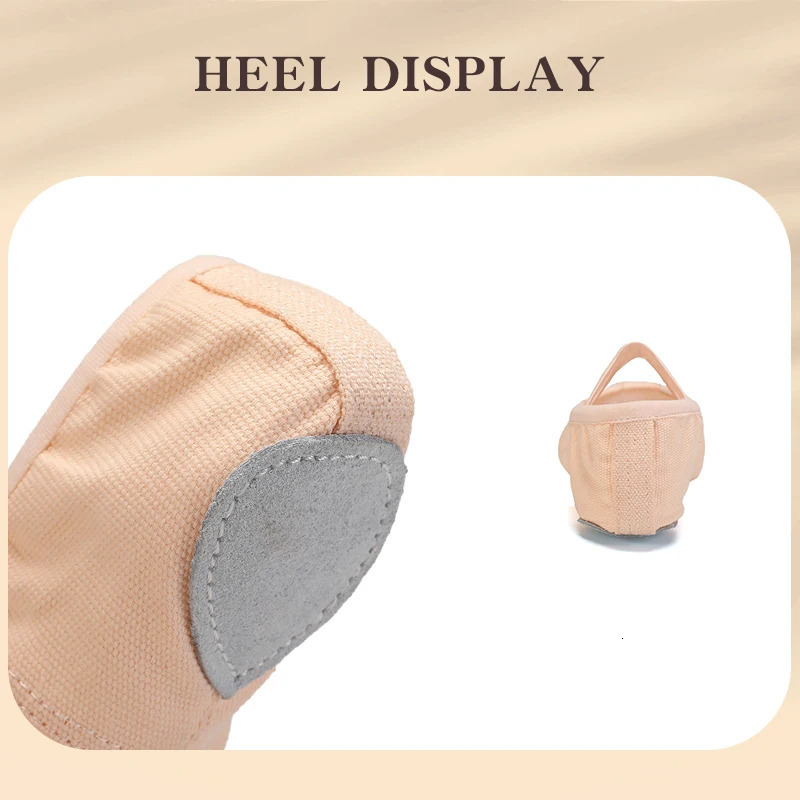 Ballet Shoes Women Gymnastics Shoes Ballet Slippers Canvas Elastic Bandage Mesh Flat Split Sole Shoes Dance Pointe Ballet Shoes 250613