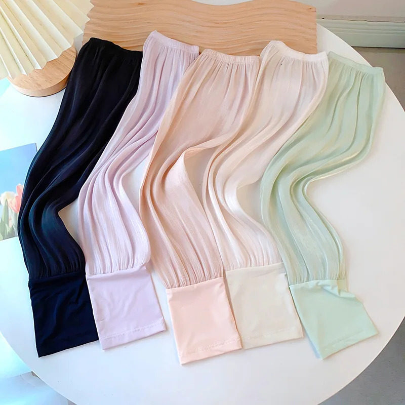 Summer Super Soft Breathable Loose Sunscreen Driving Ice Silk Sleeve Female Long Length UV Protection Arm Glove Sleeves 250610