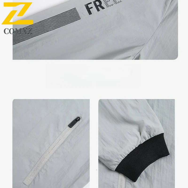 Jacket Men Portable Lightweight Quickdrying UPF50 UV Sunscreen Coat Mens Summer Casual Fishing Golf Work Windbreaker 250614