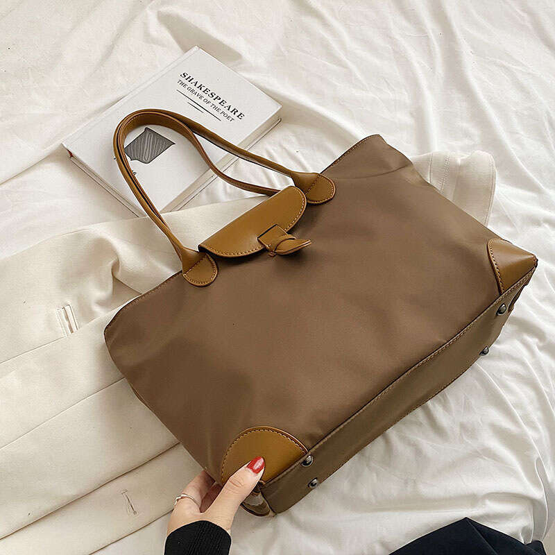 Tote bag Shoulder Bag2025 New Trendy Handbag Fashion Simple Women's Casual Solid Color Large Capacity