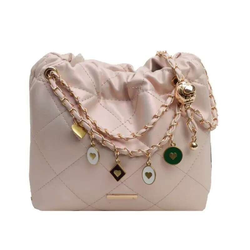 Designer Shoulder Free Shipping New Single Bags Women Bag Tote Square Chain Dia Grid Water Bucket Crossbody Free shipping